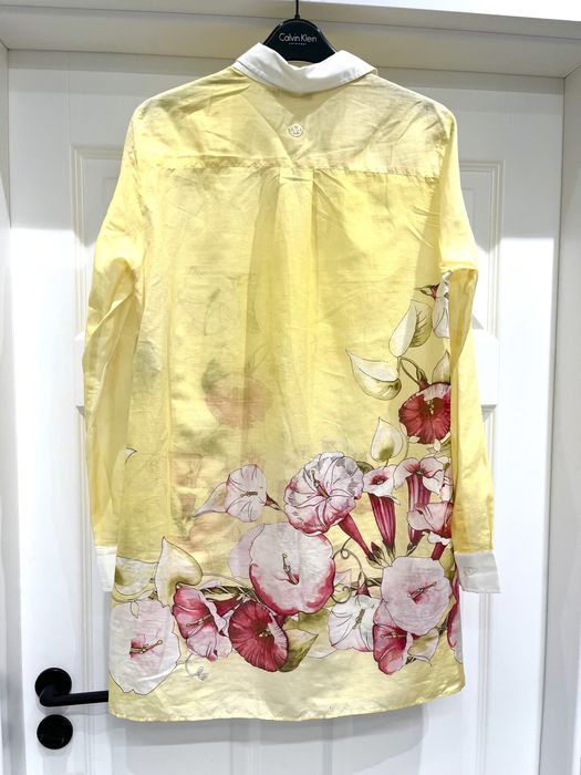 Marella sport nowa letnia koszula oversize żółta tunika bawełniana