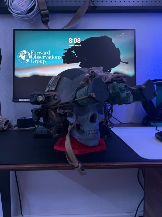 Підставка для шолома Череп 3D | Skull Stand | Навушники / Берет