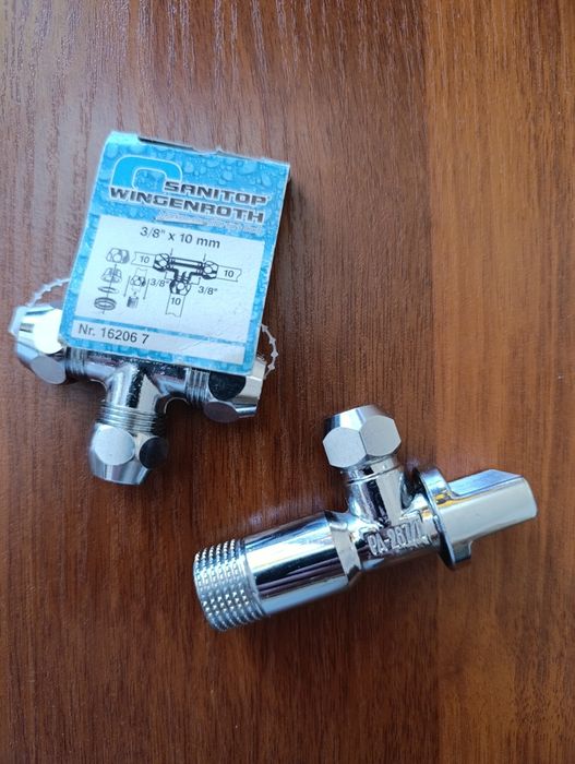 Dopasowanie T do 3/4"+ zawór kątowy