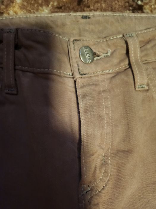 Spodnie jeans Lee brązowe  Scarlett 28/33 xs/s
