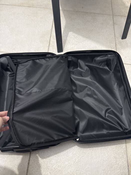 Mala de cabine preta 20” com 4 rodas