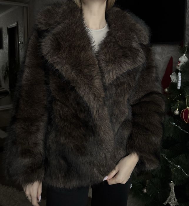 Шуба із штучного шутра