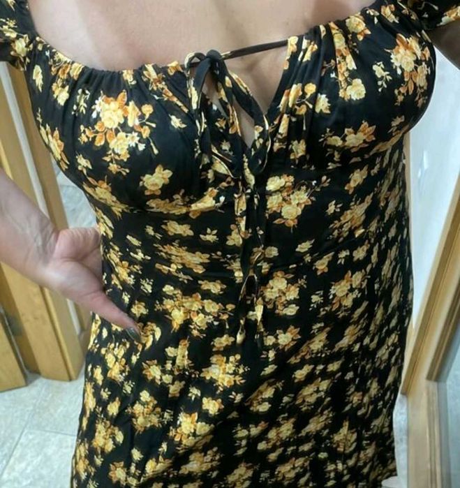 Vestido floral comprido