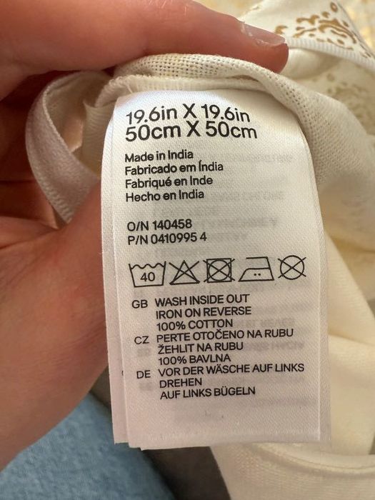 2 poszewki na poduszki H&M 50x50