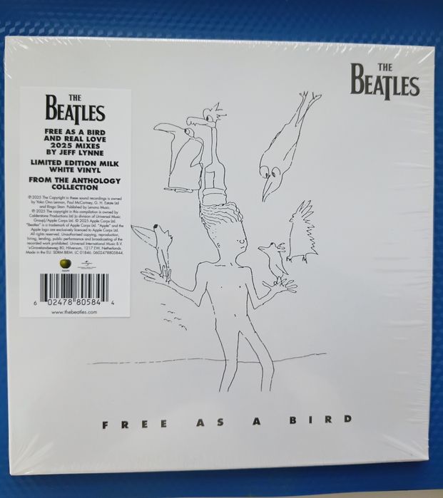 Виниловый сингл The Beatles 2025г. новый запечатаный