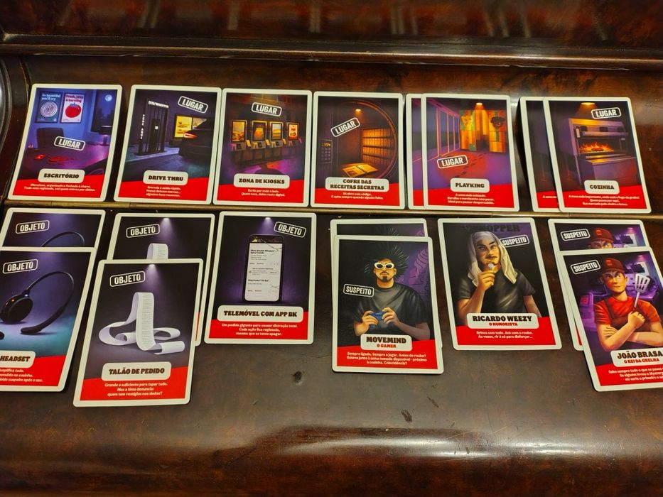 Cartas mystery King do Burger King
