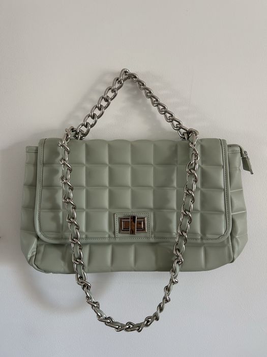 Mala de ombro menta / prateado64585351586179120