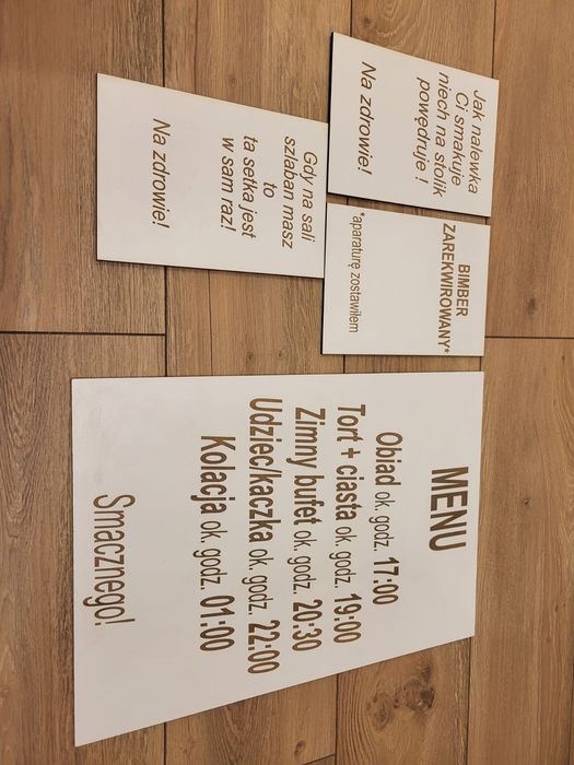 Tablice informacje ślubne