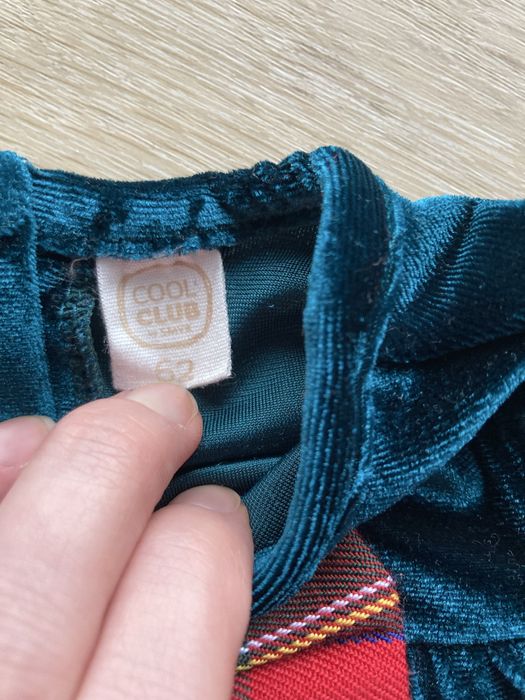 Sukienka świąteczna niemowlęca Cool Club r. 62