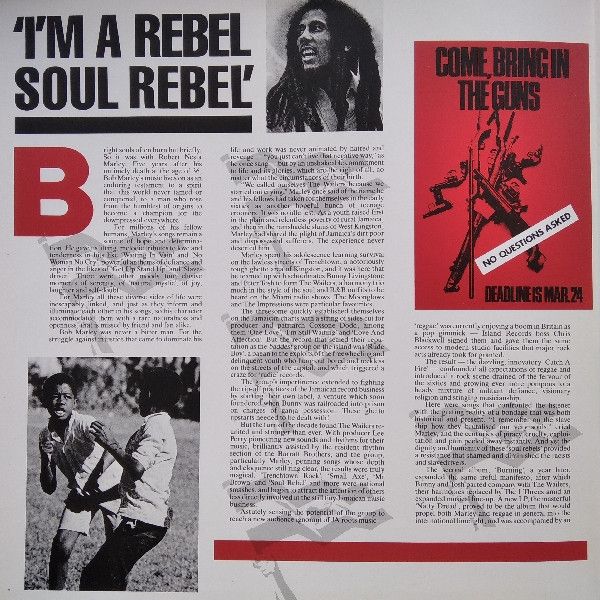 Bob Marley & The Wailers - Rebel Music [Roots Reggae]