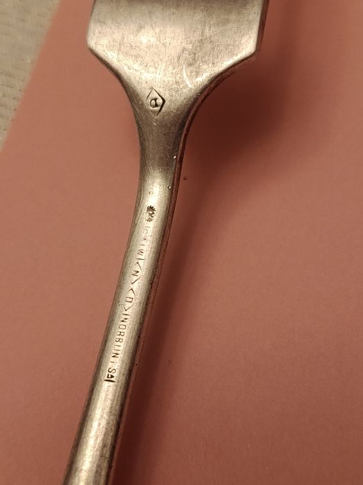 Widelec - Norblin - srebro , punce