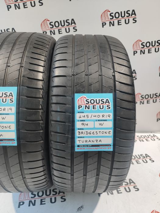 2 pneus semi novos 245-40R19 Bridgestone - Oferta dos Portes