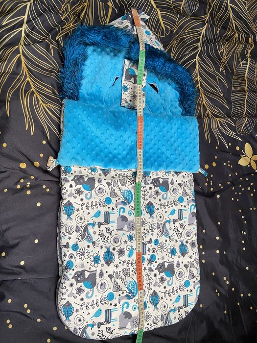 Spiworek do wozka spacerowki minky wodoodporny hand made