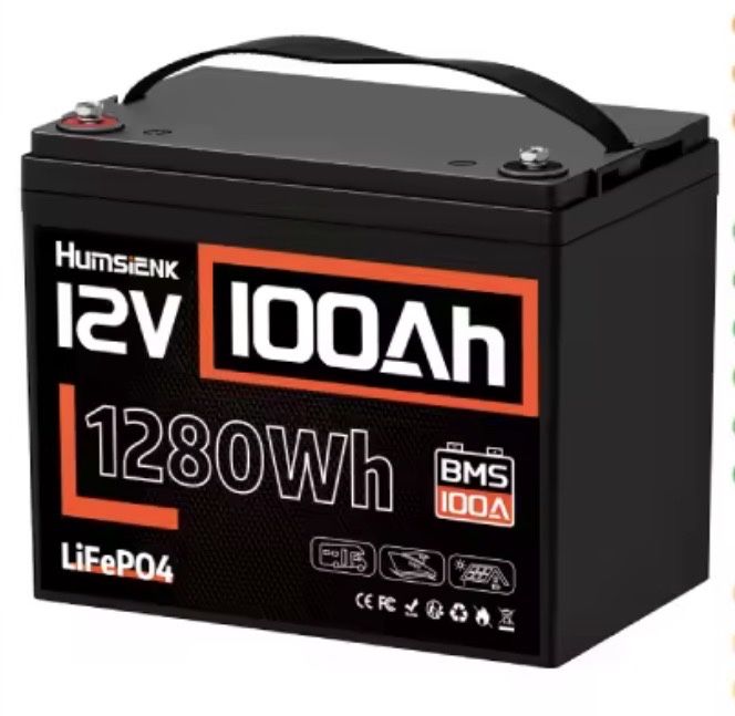 В Наявності HumsiENK LiFePO4 Акумулятор 12V 100Ah з BMS 6000+ циклів