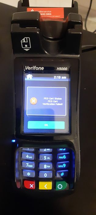 Terminal czytnik kart z drukarką Werifone H 5000