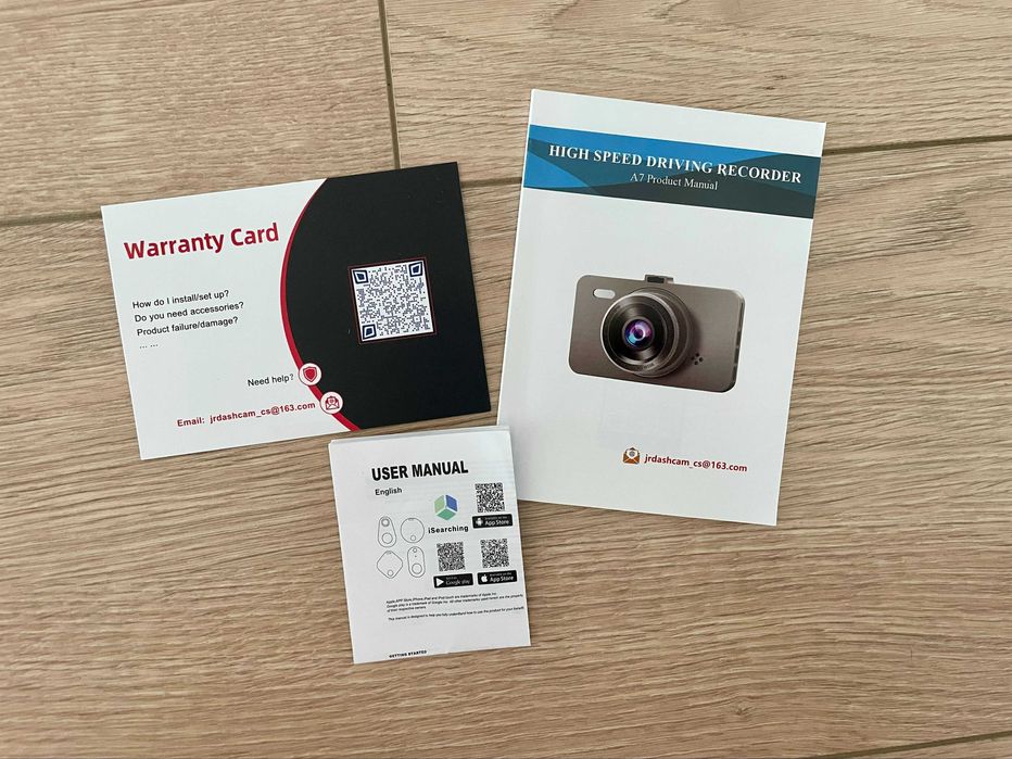 Câmara de Carro FHD 1080P WeBeqer com Visão Noturna e Cartão 64GB