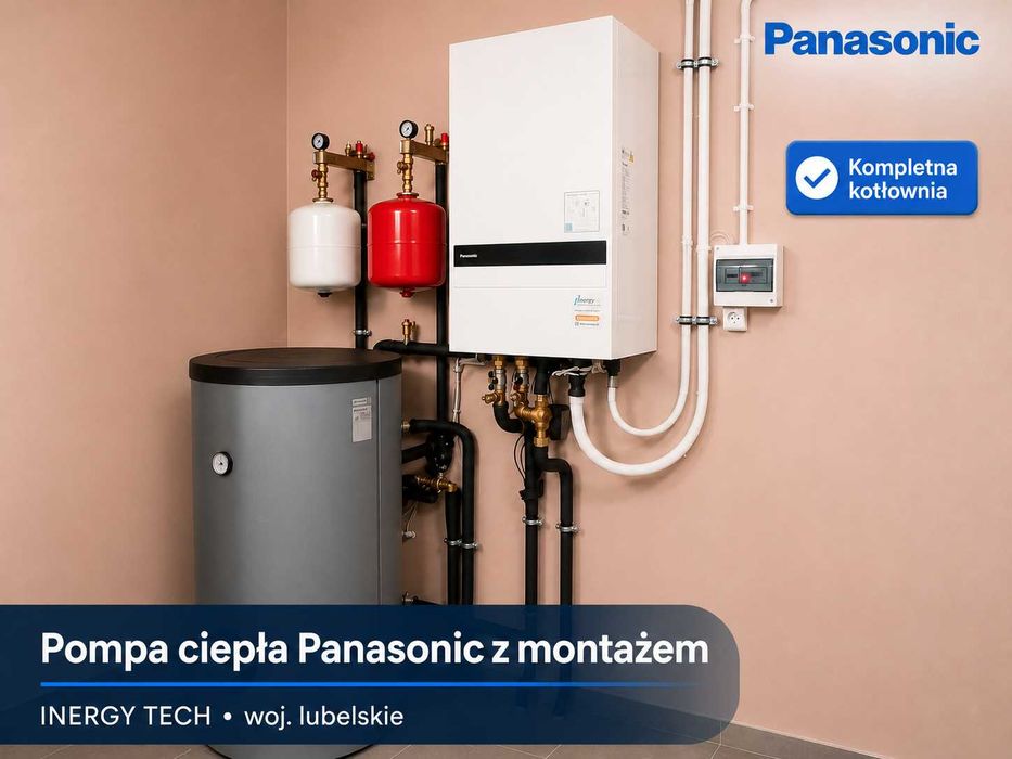 Pompa ciepła Panasonic T-CAP 9 kW – kompletny montaż i kotłownia