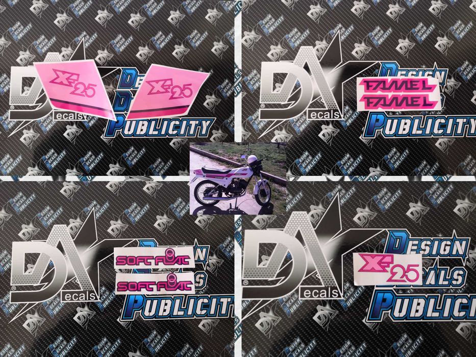 Autocolantes para Famel XF-25 Rosa --- Azul