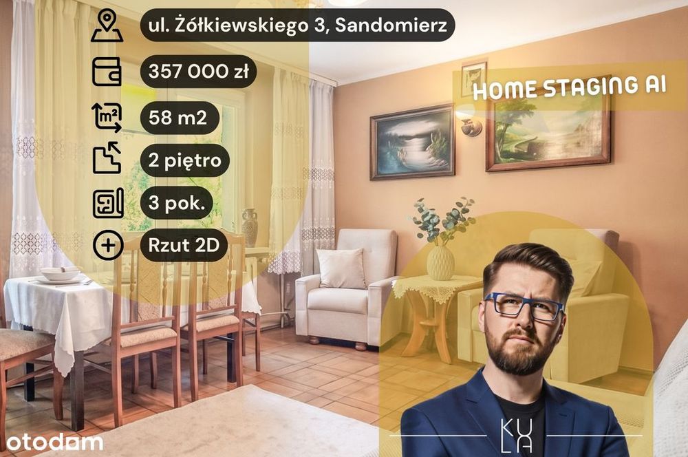 Ustawne 59 m2 z widokiem na zieleń!