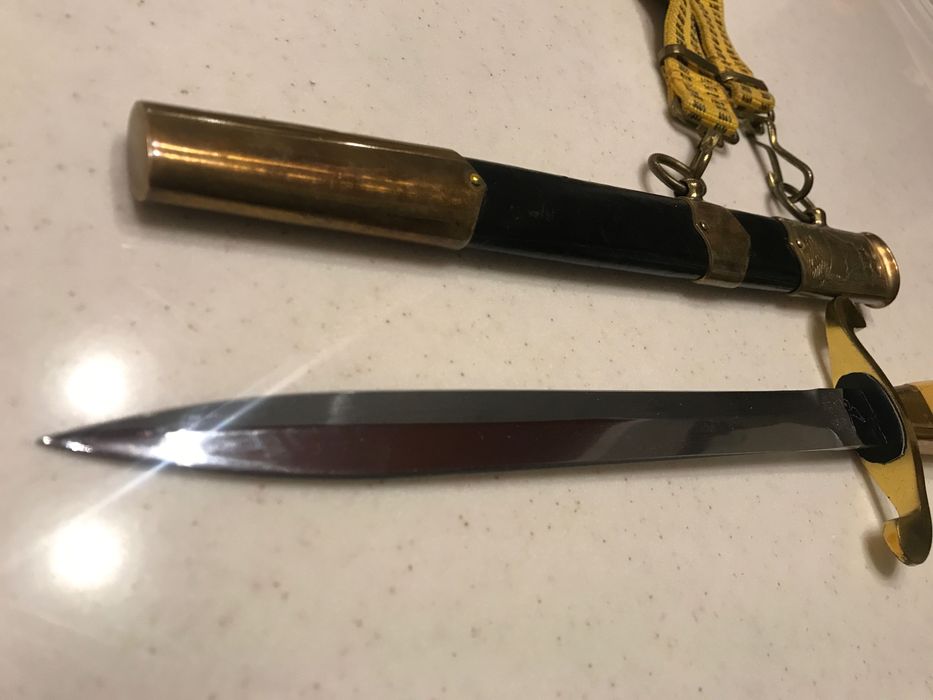 Кортик морской БУЛАТ 1976 года+парадный ремень Киев.