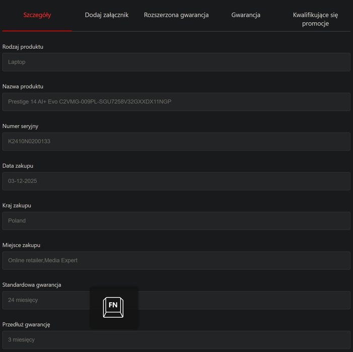 MSI Prestige 14 AI+ Evo C2VMG OLED Ultra 7 32GB 1TB JAK NOWY