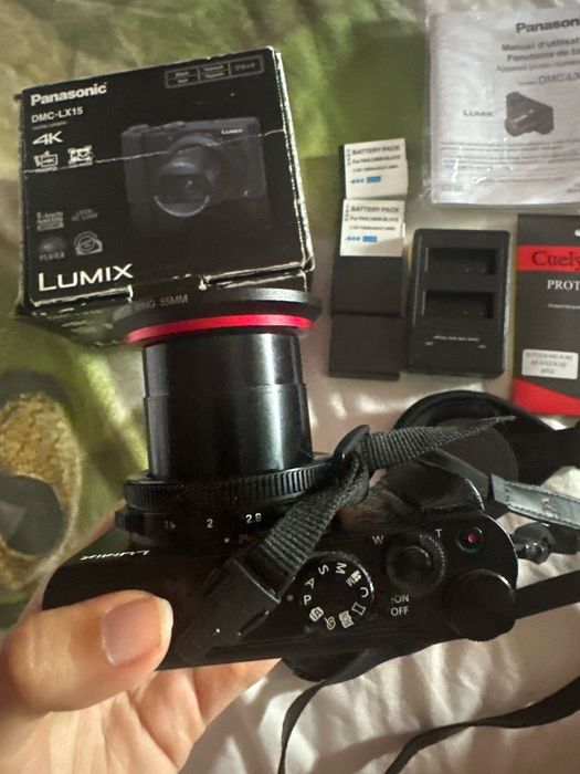 Panasonic Lumix LX15 (Lente Leica f/1.4 - 4K) + Pack 3 Baterias e Extras (Excelente Estado)
