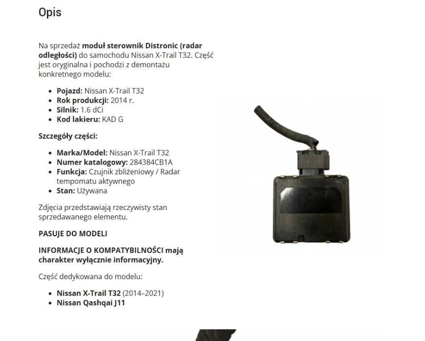 Wystawianie aukcji części samochodowych Allegro Ovoko eBay