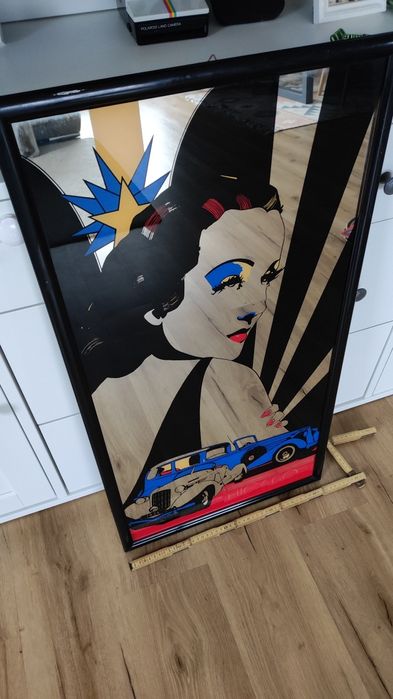 Quadro Espelho Art Deco  Antigo