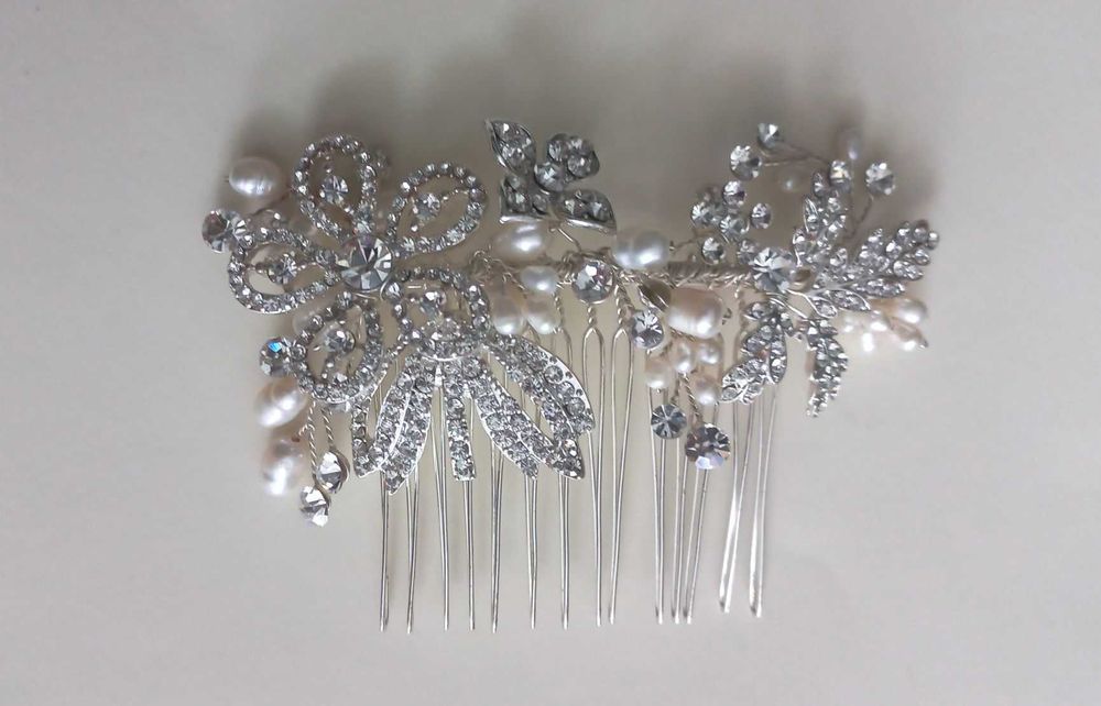 spinka grzebyk do włosów ślub komunia