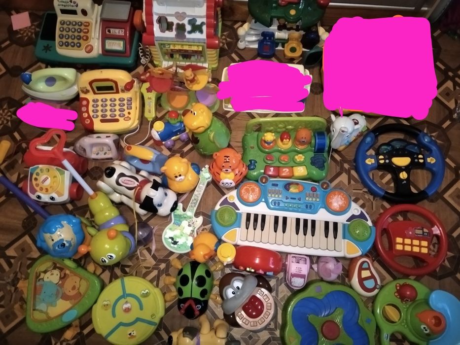 Музыкальний руль,книжка,утюг, каса,гитара,телефон синтезатор от 60 г