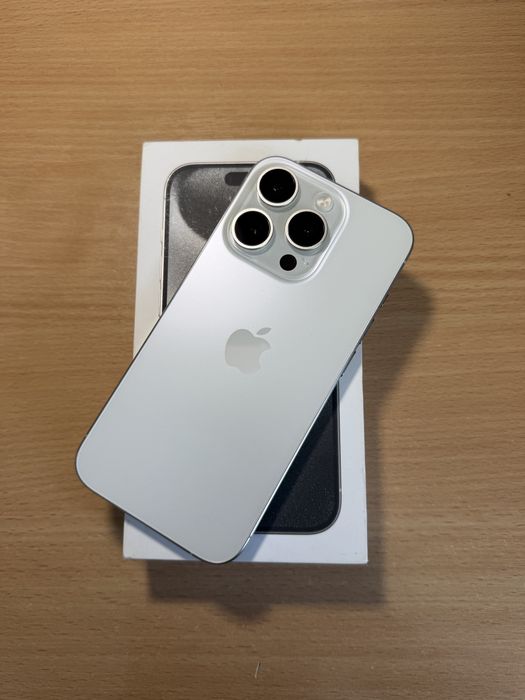 iPhone 15 Pro 128GB White Titanium | 87% АКБ | идеальное состояние