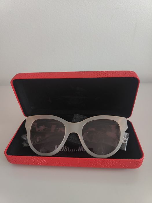 Óculos de sol Moschino -  bege - NOVOS