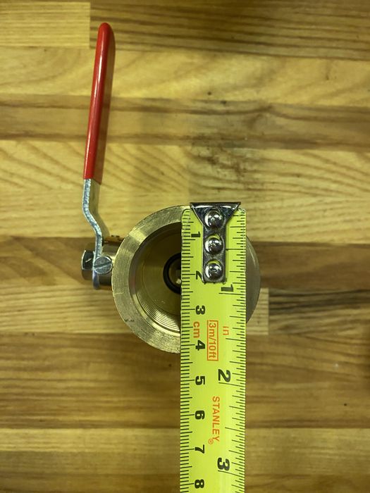 Zawór kulowy prosty mosiadz nowy