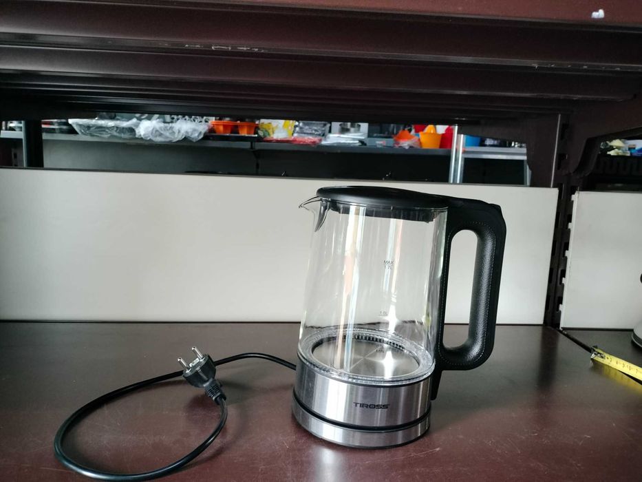 szklany czajnik elektryczny podświetlenie gwarancja 1,7L TIROSS TS2703