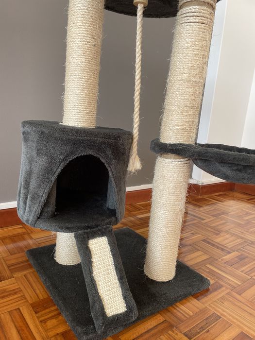 Casa de gato preto