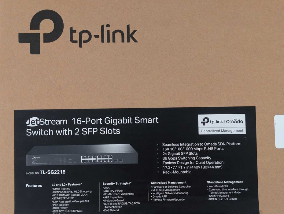 TP-Link JetStream TL-SG2218 Switch Smart Gigabit 16 Portas + 2 SFP (Usado)