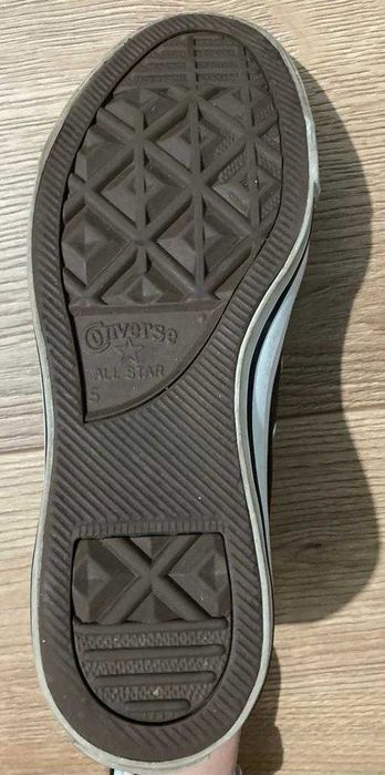 trampki Converse 37,5 czarne wysokie (skóra)