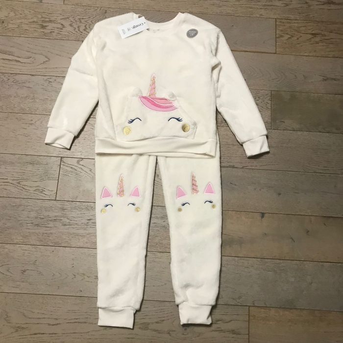 Тепла піжама George плюш махрова 116 122 128 134 140 единорог пижама