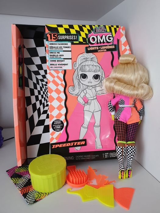 Lalka LoL suprise omg speedster z kartonem kolczyki buty