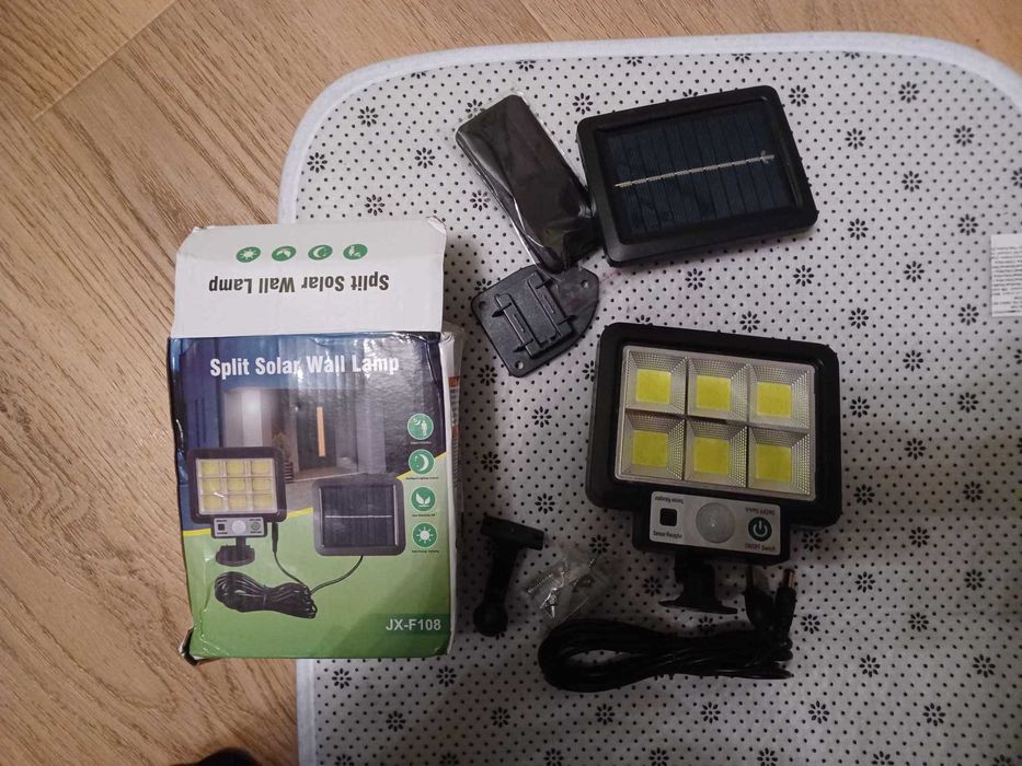 Lampa Solarna LED Czujnik Ruchu Zmierzchu Zęwnetrzna Halogen Nowa