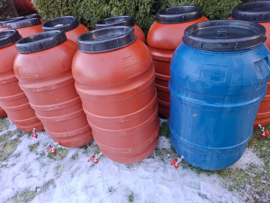 Beczka 220-250l Deszczówka Zawór Spożywka