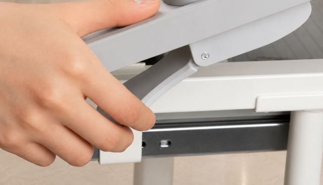 Дитяча парта FunDesk Littonia Grey + стілець, Led лампа, підставка