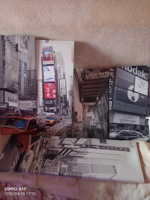 Quadros com várias imagens como novos. São 7.