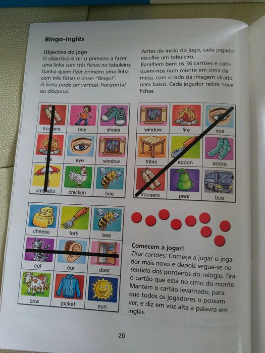 Jogo de memória para aprender Inglês