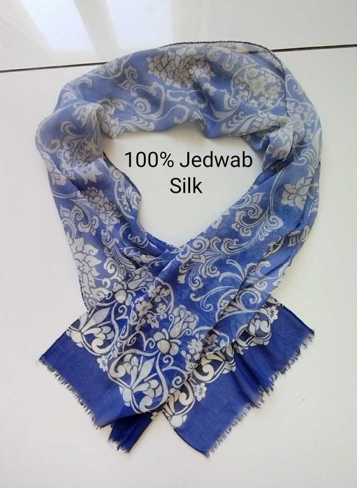 Szalik grecki styl 100% Jedwab Silk Soie Seide