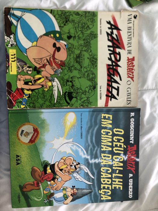 Livros Asterix, editoras diferentes.