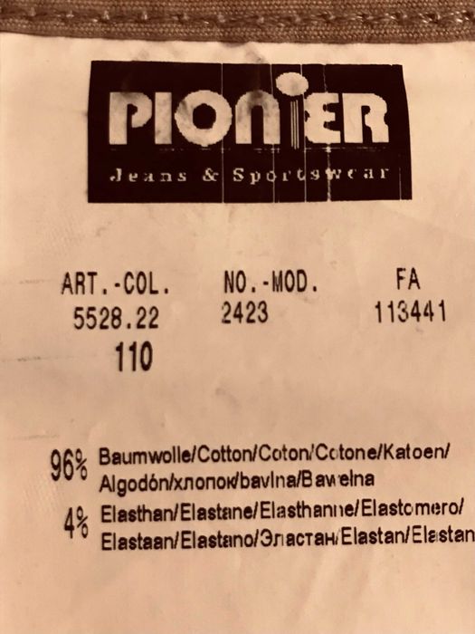 Spodnie męskie Pionier rozmiar 110 (58)