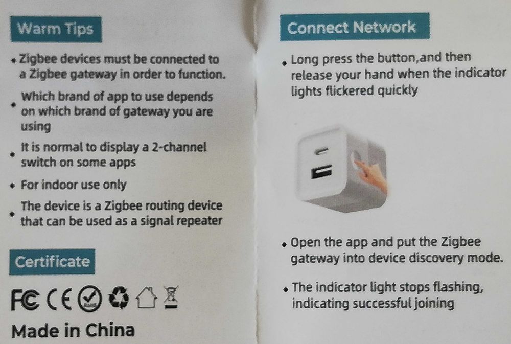Podwójny adapter USB sterowany Zigbee kompatybilny z Philips Hue, Tuya