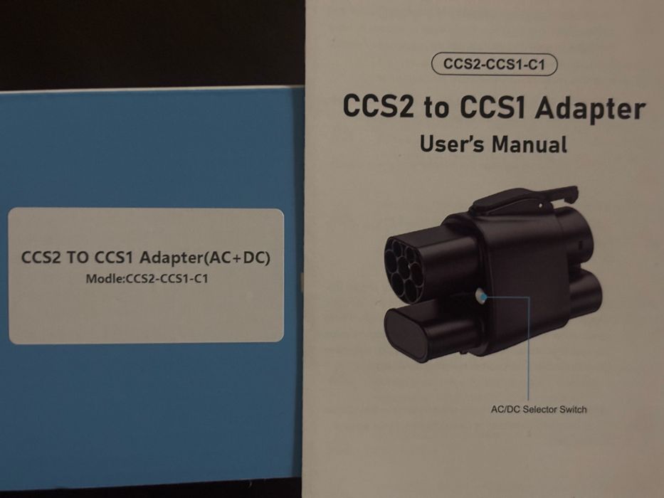 CCS2 to CCS1 400A Адаптер Зарядка Зарядний пристрій Type1