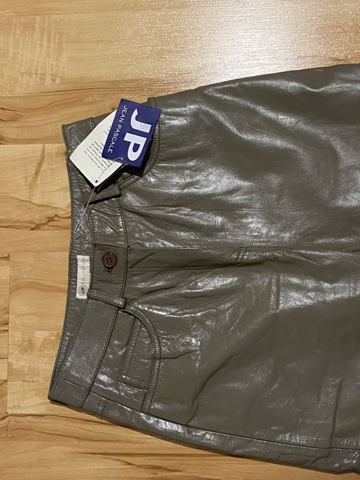 JP XS 34 spodnie skórzane damskie pas70cm brązowe nowe